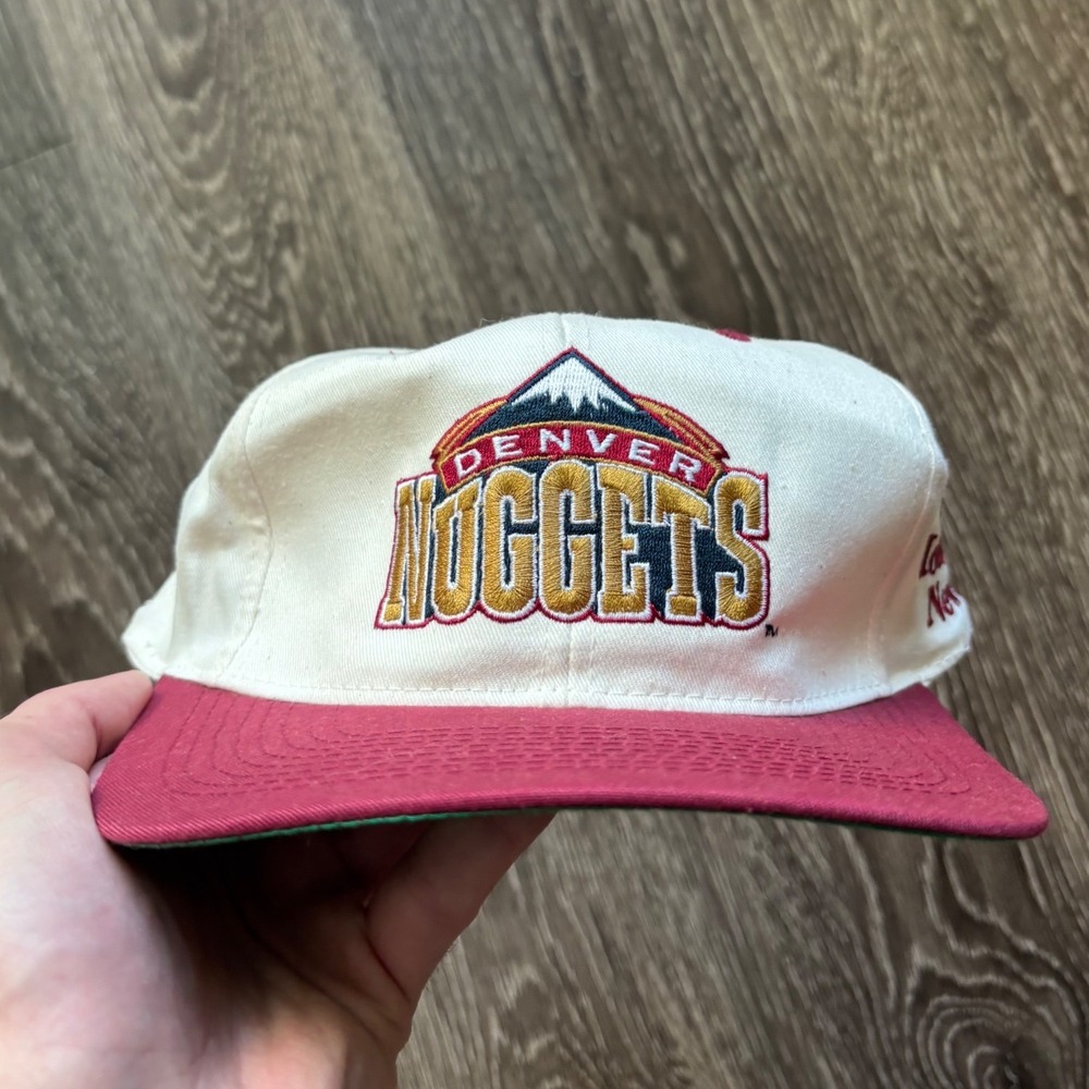 Vintage Denver Nuggets Rocky Mountain News Snapback Hat